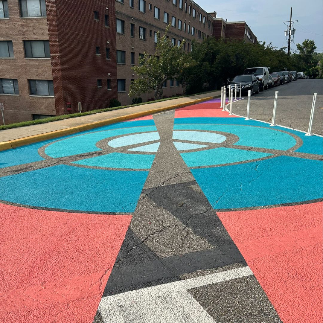 3000 Block of Nicholson Street, Traffic Calming Artwork - view one