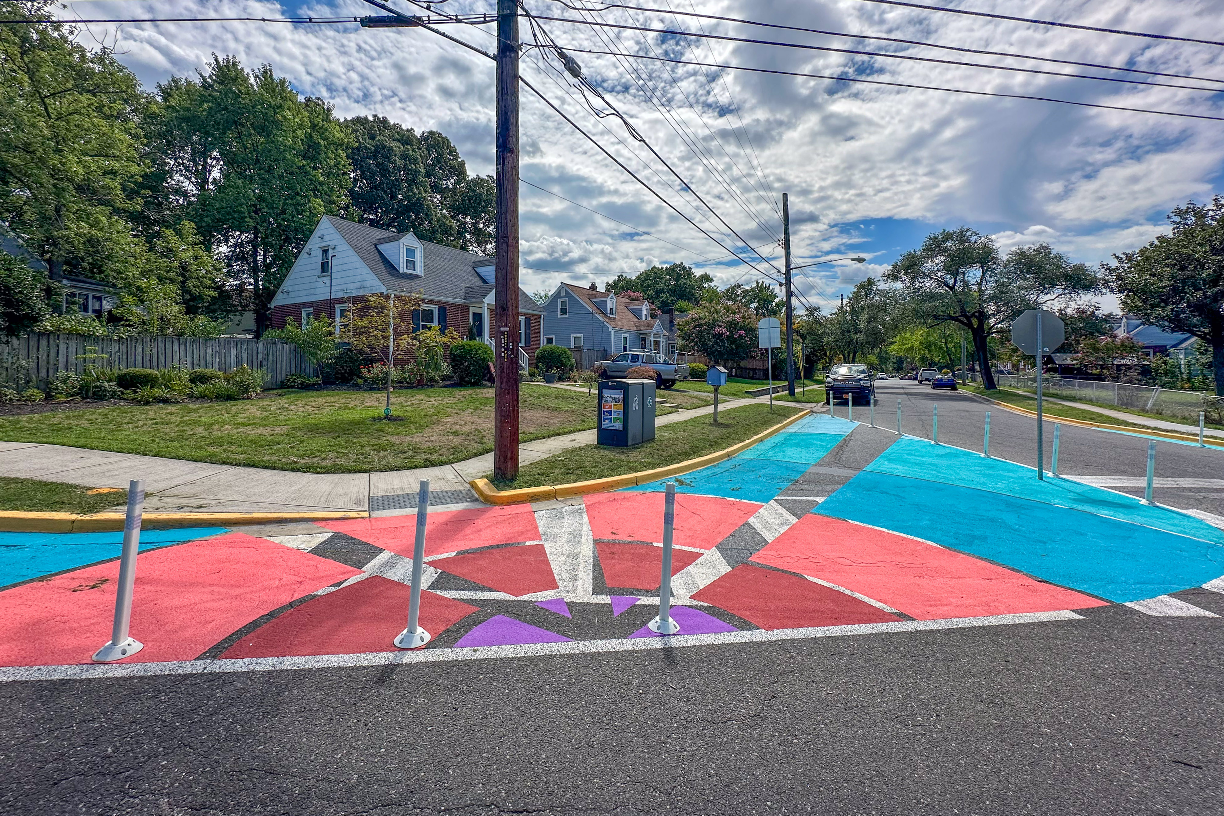 3000 Block of Nicholson, Traffic Calming Artwork